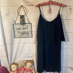 Old Navy; Black; MIDI; Tiered Sundress; Dress; L